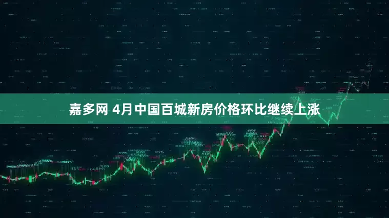 嘉多网 4月中国百城新房价格环比继续上涨